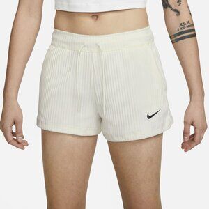 NIKE / HIGH WAIST RIBBED JERSERY SHORTS / SIZE MEDIUM